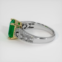 2.07 Ct. Emerald Ring, 18K Yellow & White 4