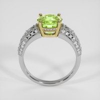 2.89 Ct. Greenish Yellow Sapphire Ring, 18K Yellow & White 3