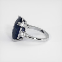 15.18 Ct. Blue Sapphire Ring, Platinum 950 4