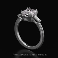 2.05 Ct. Gemstone Ring, Platinum 950 2