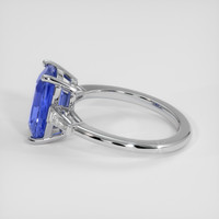 3.64 Ct. Blue Sapphire Ring, Platinum 950 4