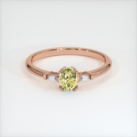 0.51 Ct. Sapphire Ring, 14K Rose Gold 1
