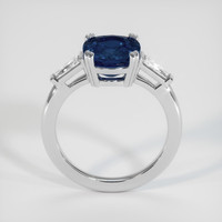 3.42 Ct. Blue Sapphire Ring, 10K White Gold 3