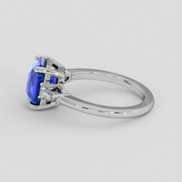 2.51 Ct. Blue Sapphire Ring, 10K White Gold 4