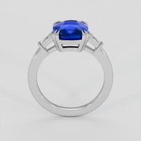 3.16 Ct. Blue Sapphire Ring, 10K White Gold 3