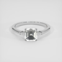 2.13 Ct. White Sapphire Ring, 10K White Gold 1