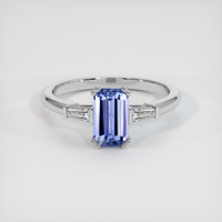 1.29 Ct. Bluish Purple Sapphire Ring, 10K White Gold 1