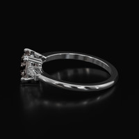 2.26 Ct. White Sapphire Ring, 10K White Gold 4