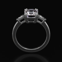 2.05 Ct. Gemstone Ring, 14K White Gold 3