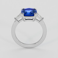 3.70 Ct. Blue Sapphire Ring, 14K White Gold 3