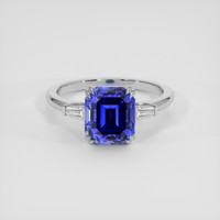 3.51 Ct. Blue Sapphire Ring, 14K White Gold 1