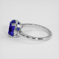 3.51 Ct. Blue Sapphire Ring, 14K White Gold 4