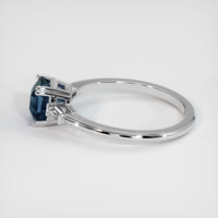 2.04 Ct. Sapphire Ring, 14K White Gold 4