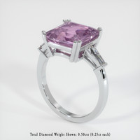 6.08 Ct. Sapphire Ring, 14K White Gold 2
