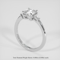 2.13 Ct. White Sapphire Ring, 14K White Gold 2