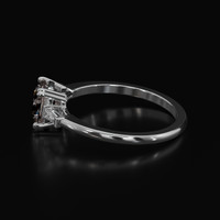 2.26 Ct. White Sapphire Ring, 14K White Gold 4