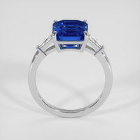 4.08 Ct. Blue Sapphire Ring, 18K White Gold 3