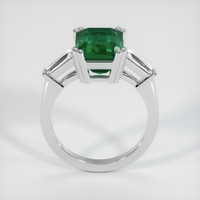 3.86 Ct. Emerald Ring, 18K White Gold 3