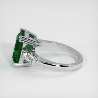 4.17 Ct. Emerald Ring, 18K White Gold 4