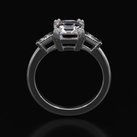 2.05 Ct. Gemstone Ring, 18K White Gold 3