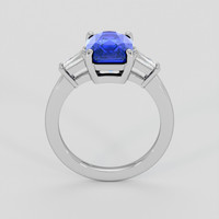 2.51 Ct. Blue Sapphire Ring, 18K White Gold 3
