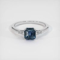 2.04 Ct. Sapphire Ring, 18K White Gold 1