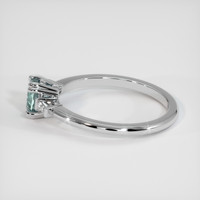 0.57 Ct. Sapphire Ring, 18K White Gold 4