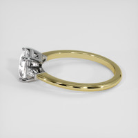 2.13 Ct. White Sapphire Ring, 14K White & Yellow 4