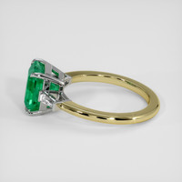 2.50 Ct. Emerald Ring, 18K White & Yellow 4