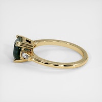 3.01 Ct. Green Sapphire Ring, 14K Yellow Gold 4