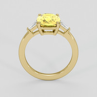 3.12 Ct. Yellow Sapphire Ring, 14K Yellow Gold 3