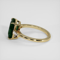 4.07 Ct. Greenish Blue Sapphire Ring, 14K Yellow Gold 4