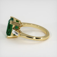 3.86 Ct. Emerald Ring, 18K Yellow Gold 4