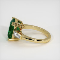 4.17 Ct. Emerald Ring, 18K Yellow Gold 4