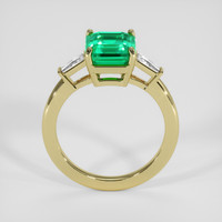 2.50 Ct. Emerald Ring, 18K Yellow Gold 3