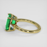 3.47 Ct. Emerald Ring, 18K Yellow Gold 4
