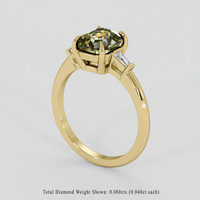 1.79 Ct. Bi Color Sapphire Ring, 18K Yellow Gold 2