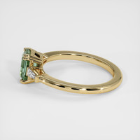 1.58 Ct. Green Sapphire Ring, 18K Yellow Gold 4
