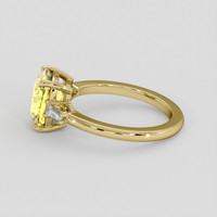 3.12 Ct. Yellow Sapphire Ring, 18K Yellow Gold 4