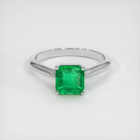 1.51 Ct. Emerald Ring, Platinum 950 1