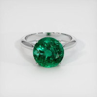 3.85 Ct. Emerald Ring, Platinum 950 1