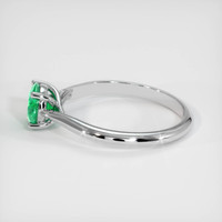 0.65 Ct. Emerald Ring, Platinum 950 4