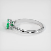0.64 Ct. Emerald Ring, Platinum 950 4