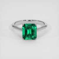 1.93 Ct. Emerald Ring, Platinum 950 1