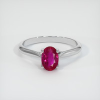 0.97 Ct. Ruby Ring, Platinum 950 1