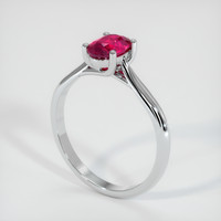 0.97 Ct. Ruby Ring, Platinum 950 2