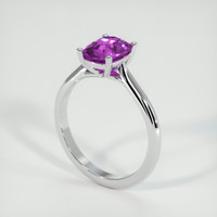 1.32 Ct. Pinkish Purple Sapphire Ring, Platinum 950 2