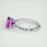 2.13 Ct. Pinkish Purple Sapphire Ring, Platinum 950 4