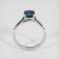 1.90 Ct. Greenish Blue Sapphire Ring, Platinum 950 3