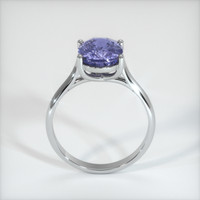 3.33 Ct. Purplish Blue Sapphire Ring, Platinum 950 3